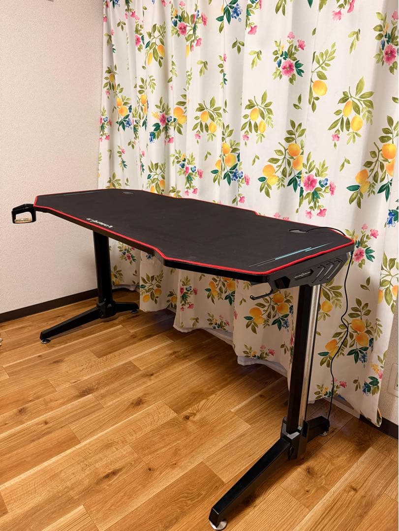 u-power 八角形パソコンデスク LEDライト付き