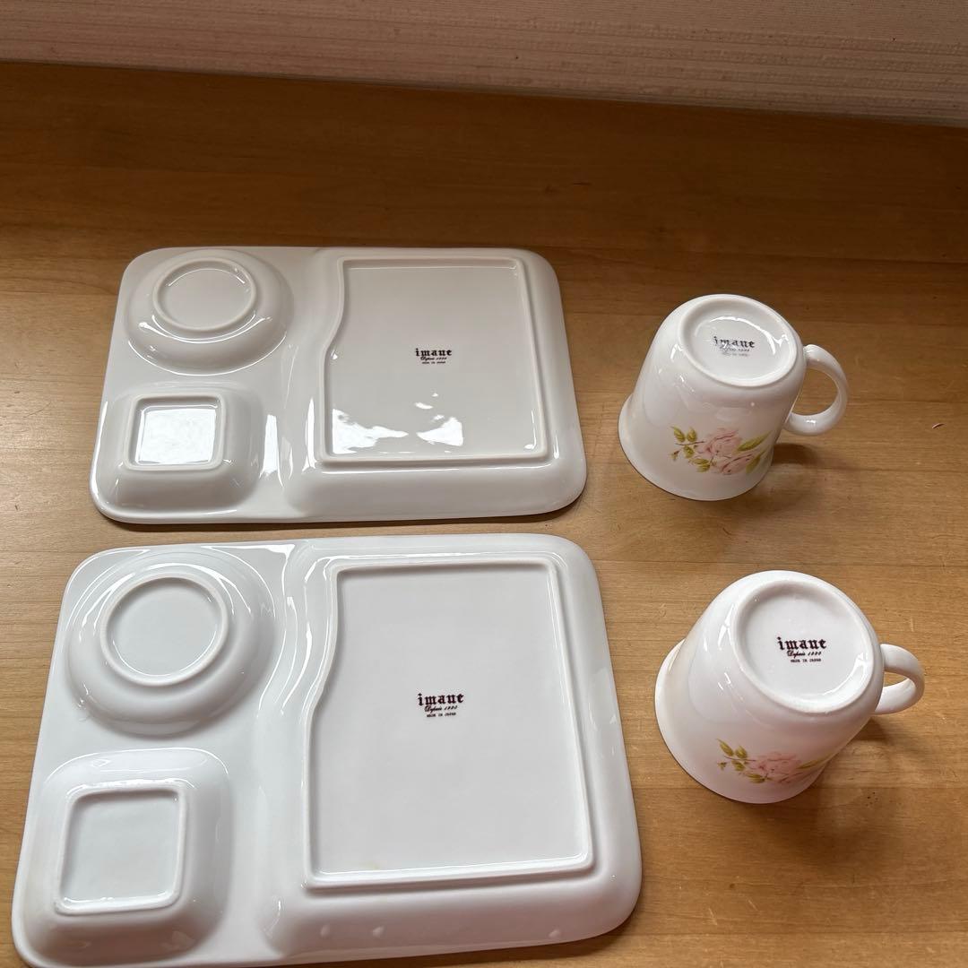 イマン　ダイアナローズ　プレート&カップセット2組