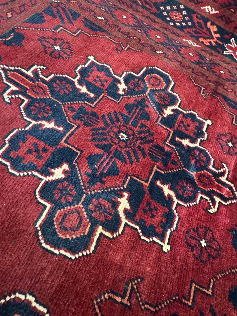 高品質 エルサリ 手織り Khal Mohammadi ラグ