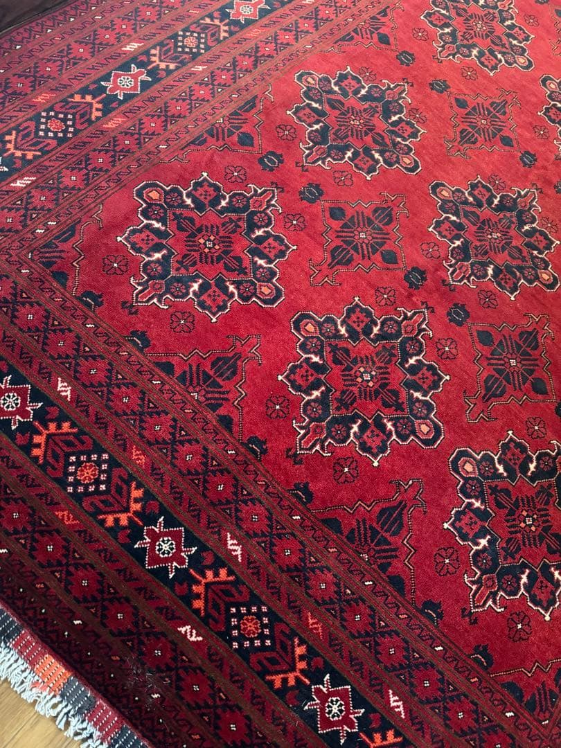 高品質 エルサリ 手織り Khal Mohammadi ラグ