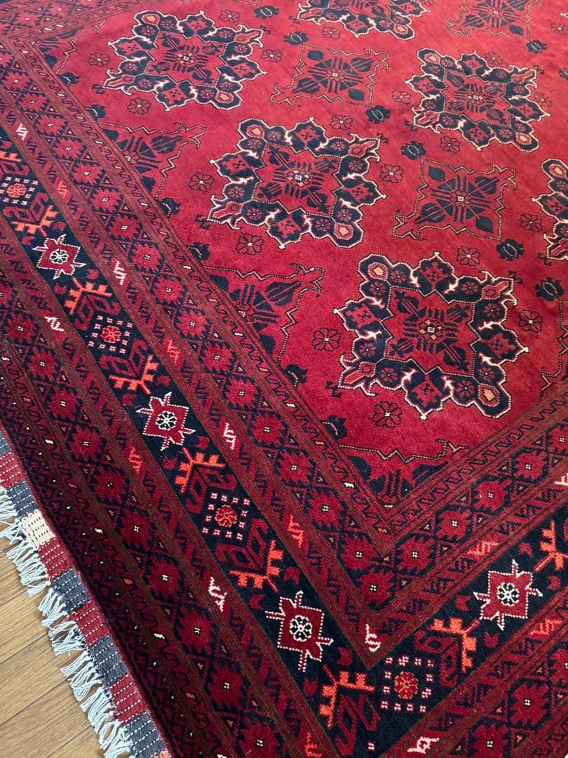 高品質 エルサリ 手織り Khal Mohammadi ラグ