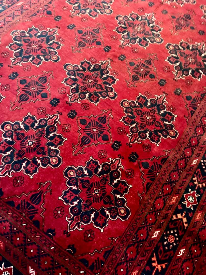 高品質 エルサリ 手織り Khal Mohammadi ラグ