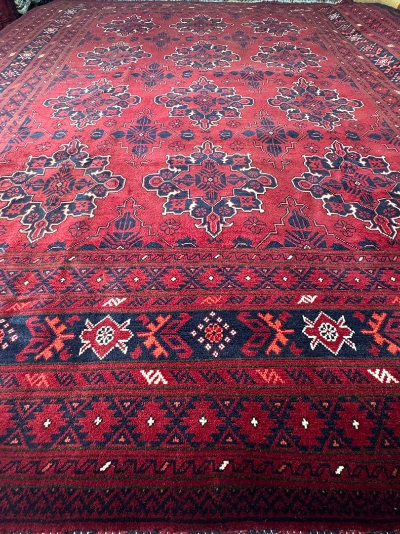 高品質 エルサリ 手織り Khal Mohammadi ラグ