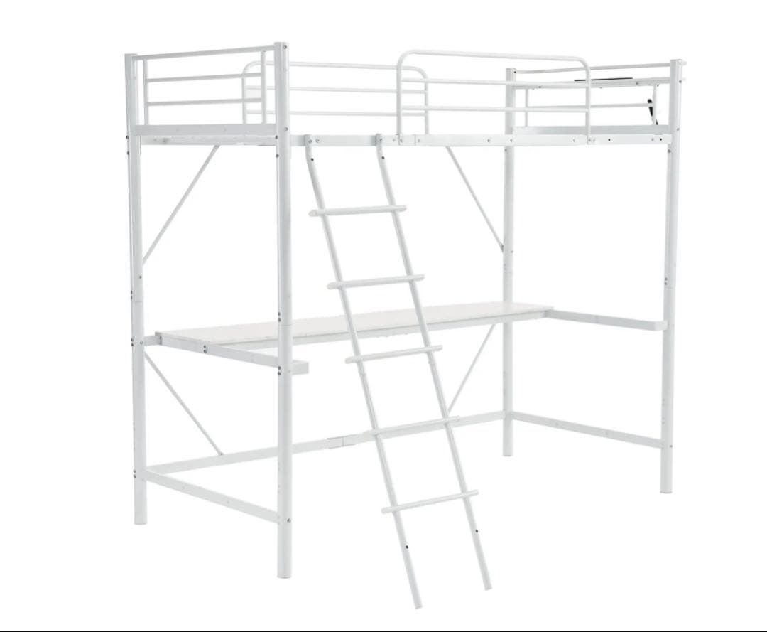 ロフトベッド ⭐︎シングル デスク付き