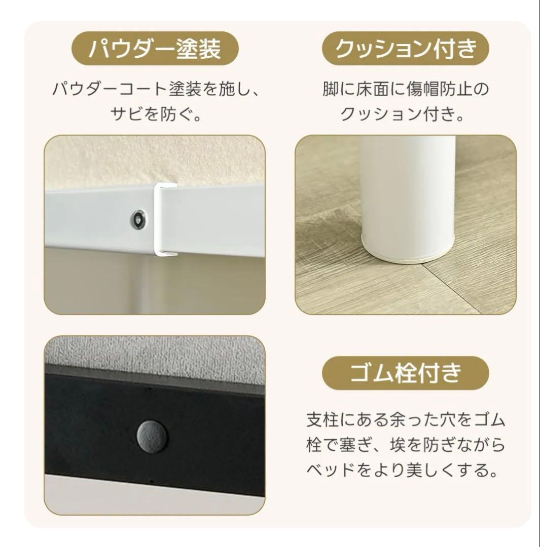 ロフトベッド ⭐︎シングル デスク付き