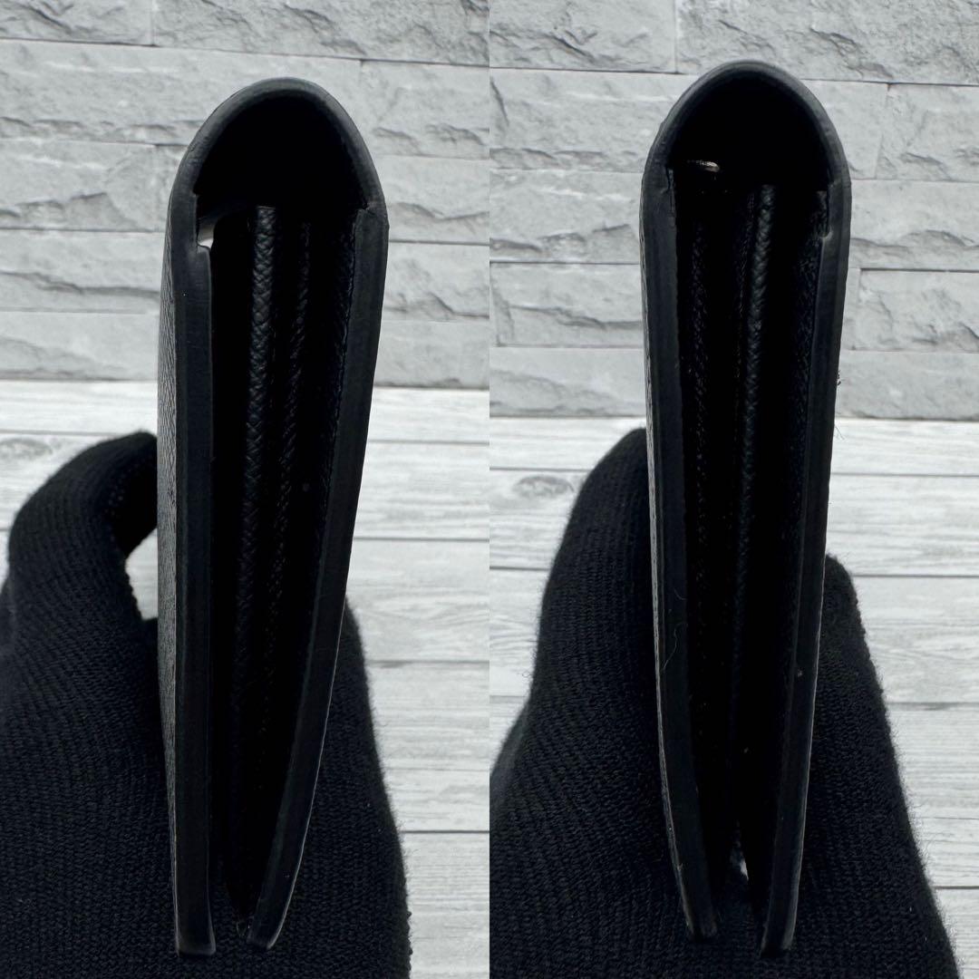 【極美品 近年モデル】ルイヴィトン ブラザ 長財布 タイガ レザー ブラック