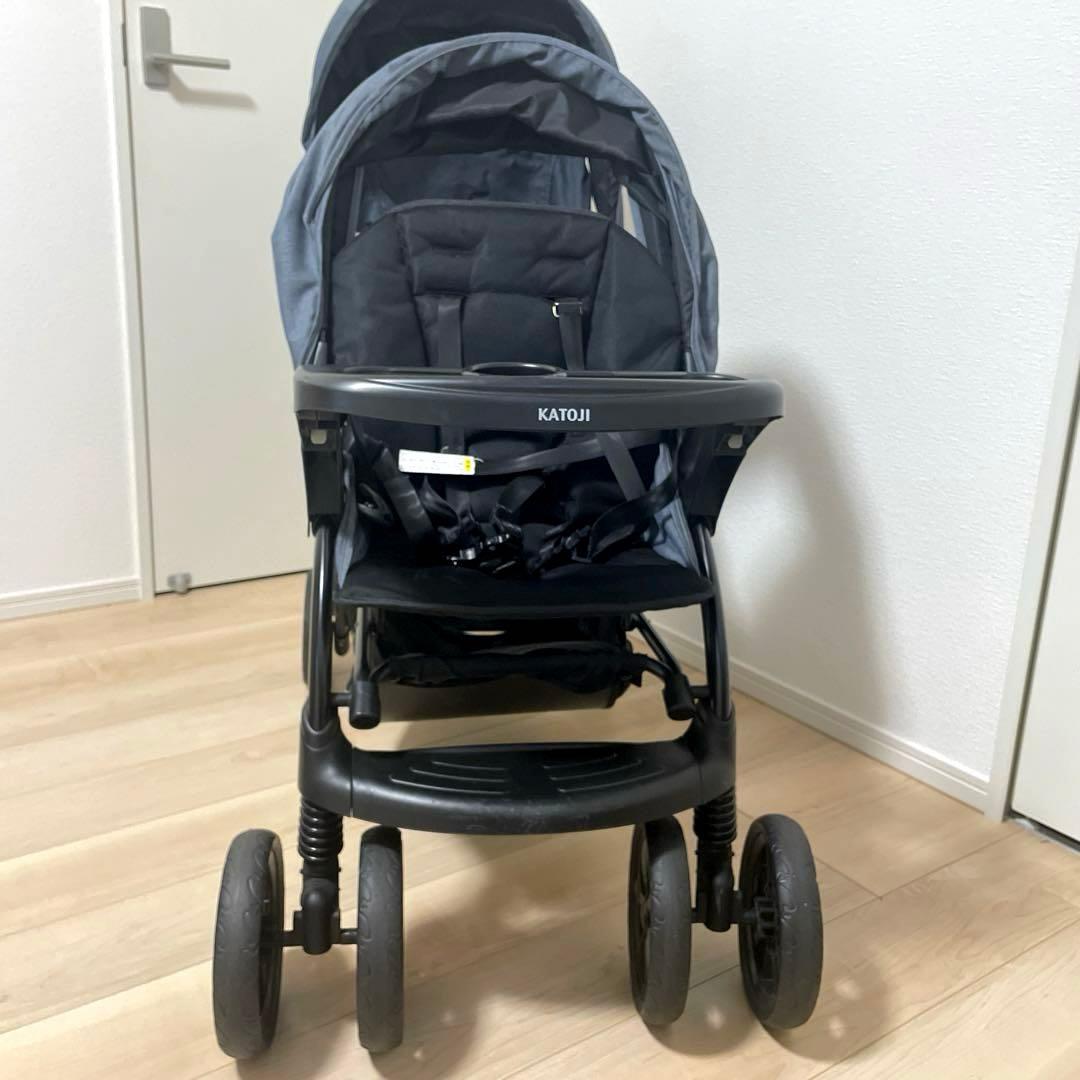 【美品】KATOJI カトージ　2人でゴーDX 2人乗りベビーカー