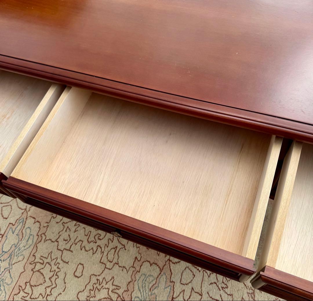 IDC大塚家具 KENT 両袖デスク 東海家具 西洋クラシック　書斎机