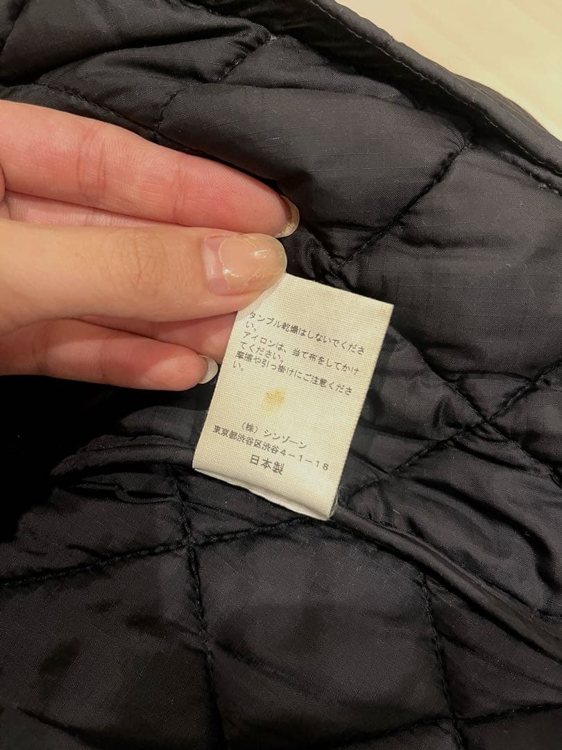 【shinzone】シンゾーン　カントリーコート　キルティング　サイズ34