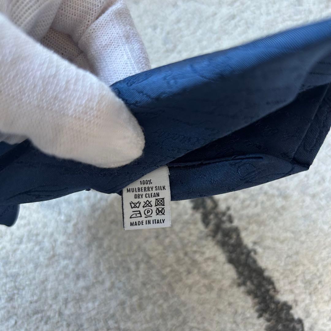 Berluti ベルルッティ　カリグラフィ　メンズネクタイネイビー　シルク100