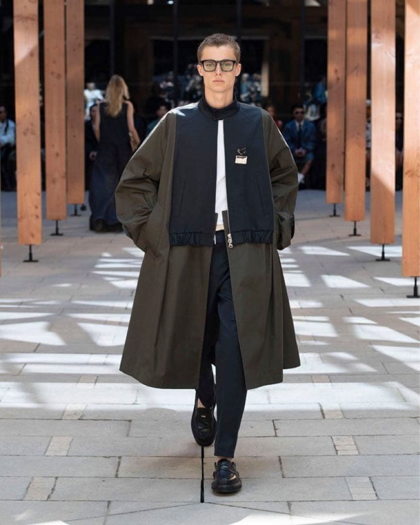 Sacai 25 SS コットン チノ ギャバジン コート