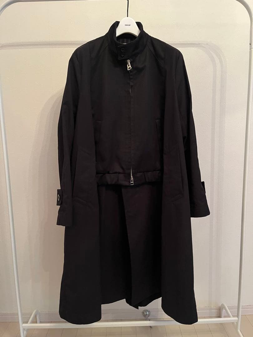 Sacai 25 SS コットン チノ ギャバジン コート