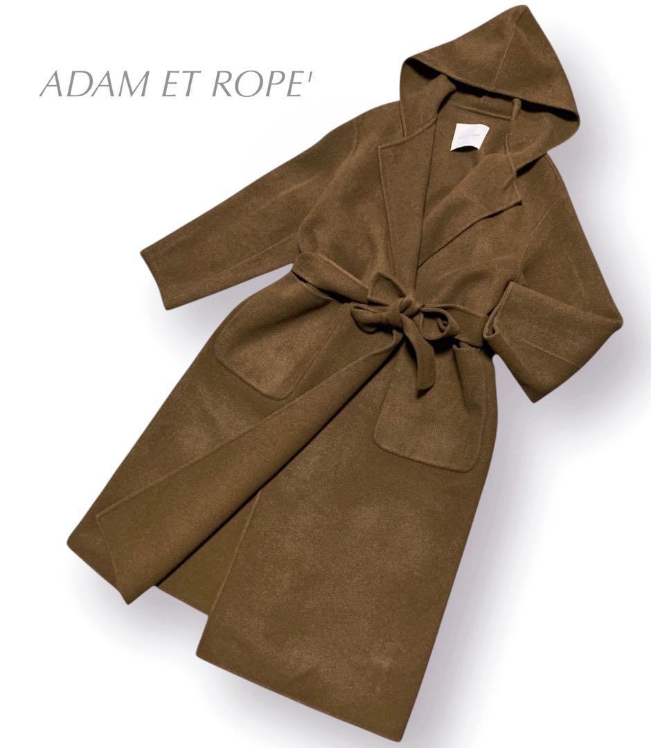 ADAM ET ROPÉ アダムエロぺ リバーコート ロング カシミア ブレンド