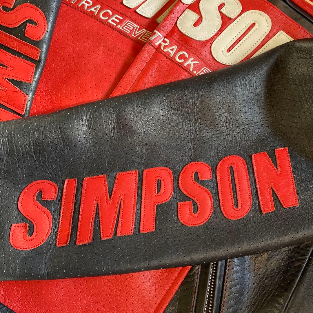 シンプソン　牛革レザージャケット　状態良好　LL