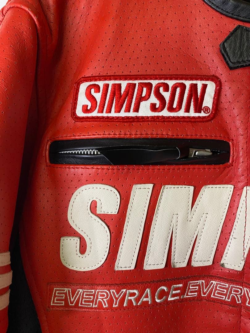 シンプソン　牛革レザージャケット　状態良好　LL