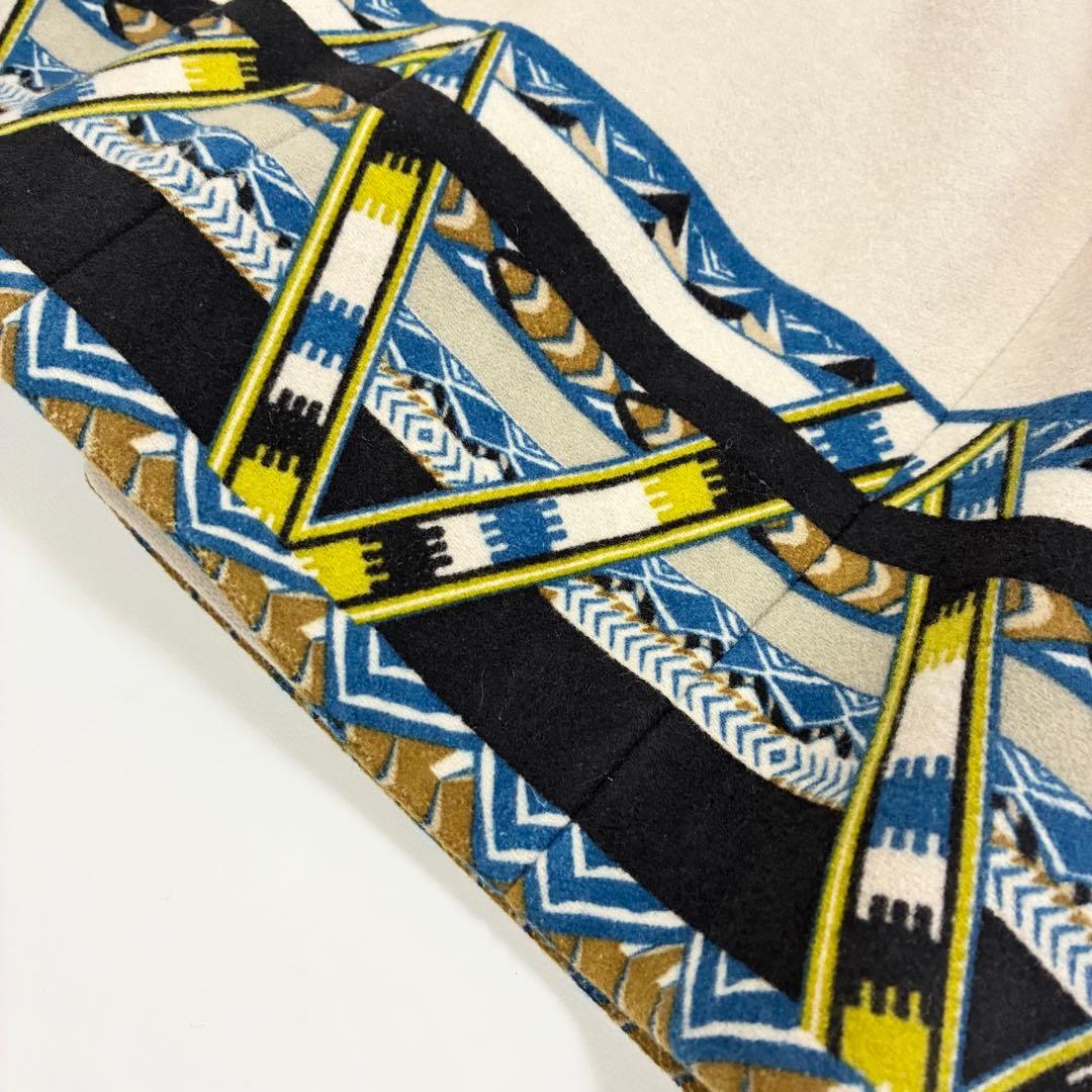 美品☆ETRO エトロ☆総柄ウールコート 38