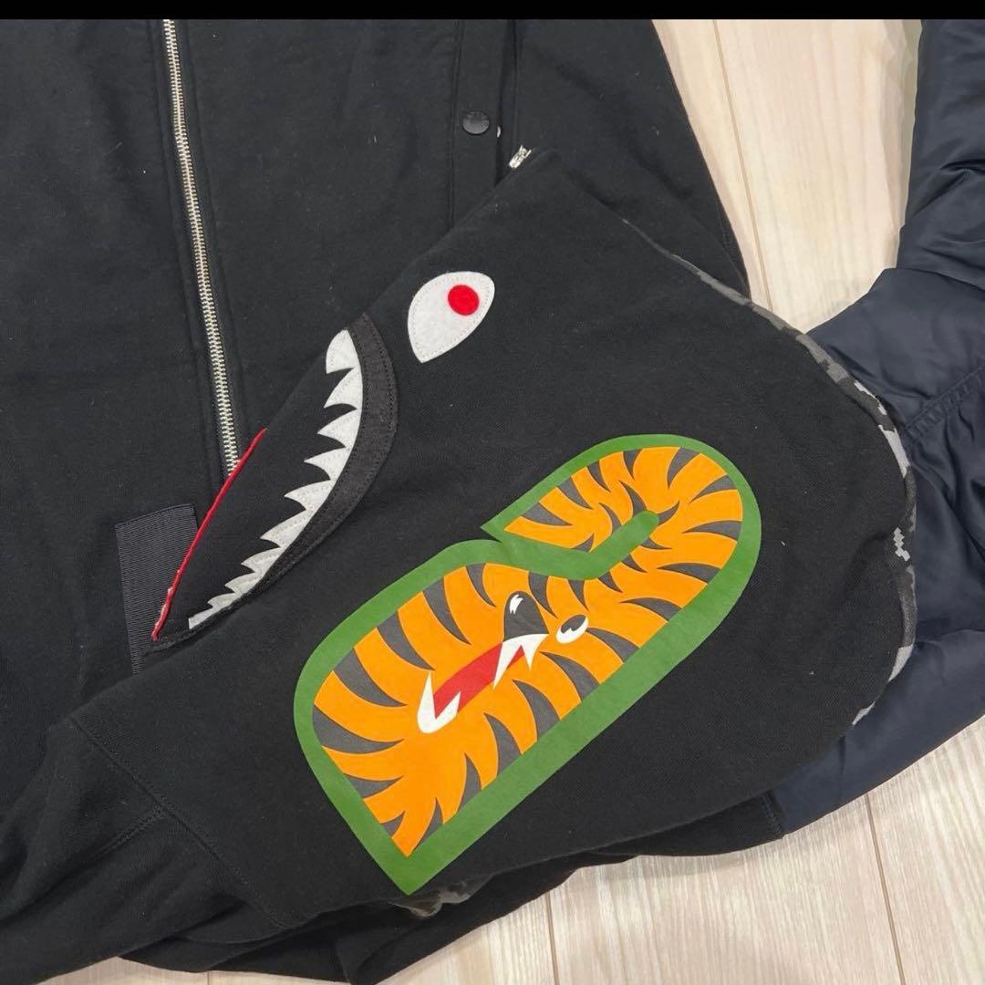 ミ*ト様 A Bathing Ape シャークパーカー　MA-1風