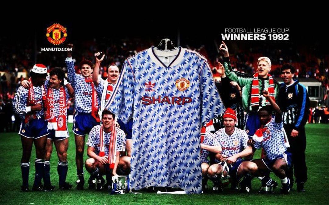 Manchester United 90-92 Adidas アウェイシャツ