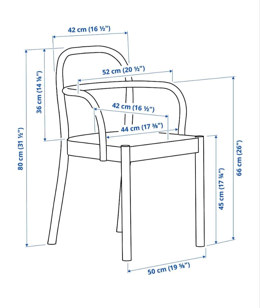 【新品未使用】IKEA STOCKHOLM 2025チェアダークブラウン即日発送