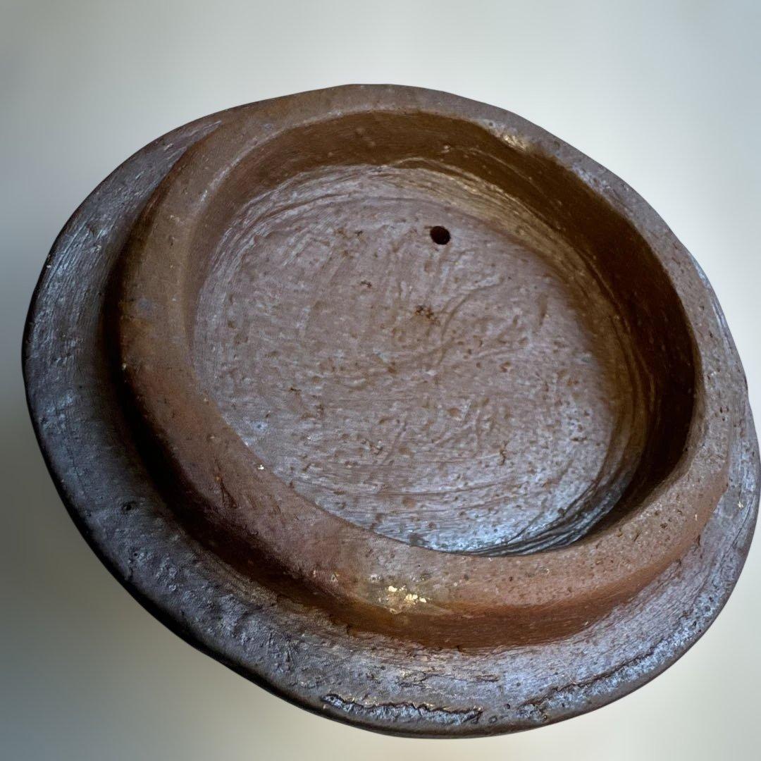 【故島武己】南蛮焼.穴窯.希少品.焼締め按瓶と湯呑みのセット