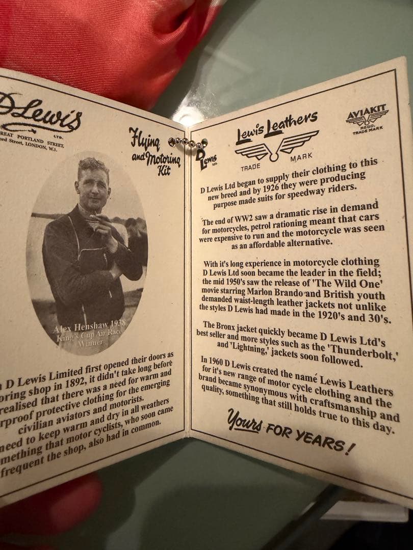 リアルマッコイズ ルイスレザー ライトニング34