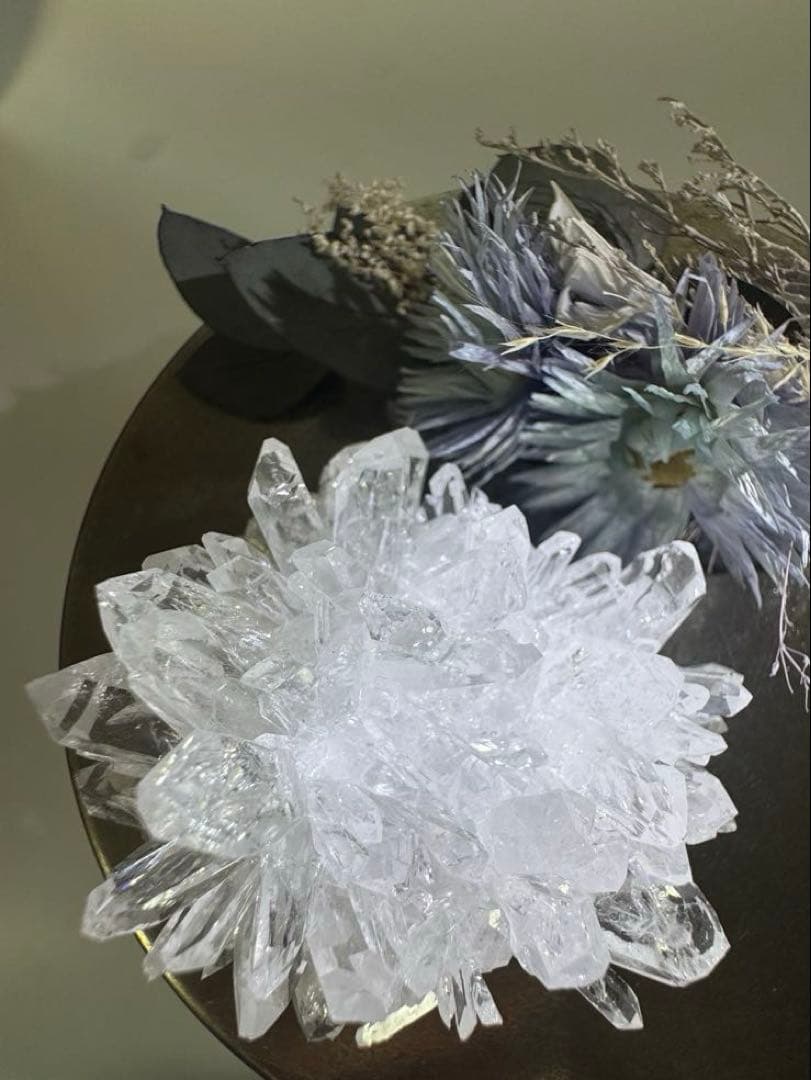 菊花水晶クラスター　ロゼッタ　ロゼット様