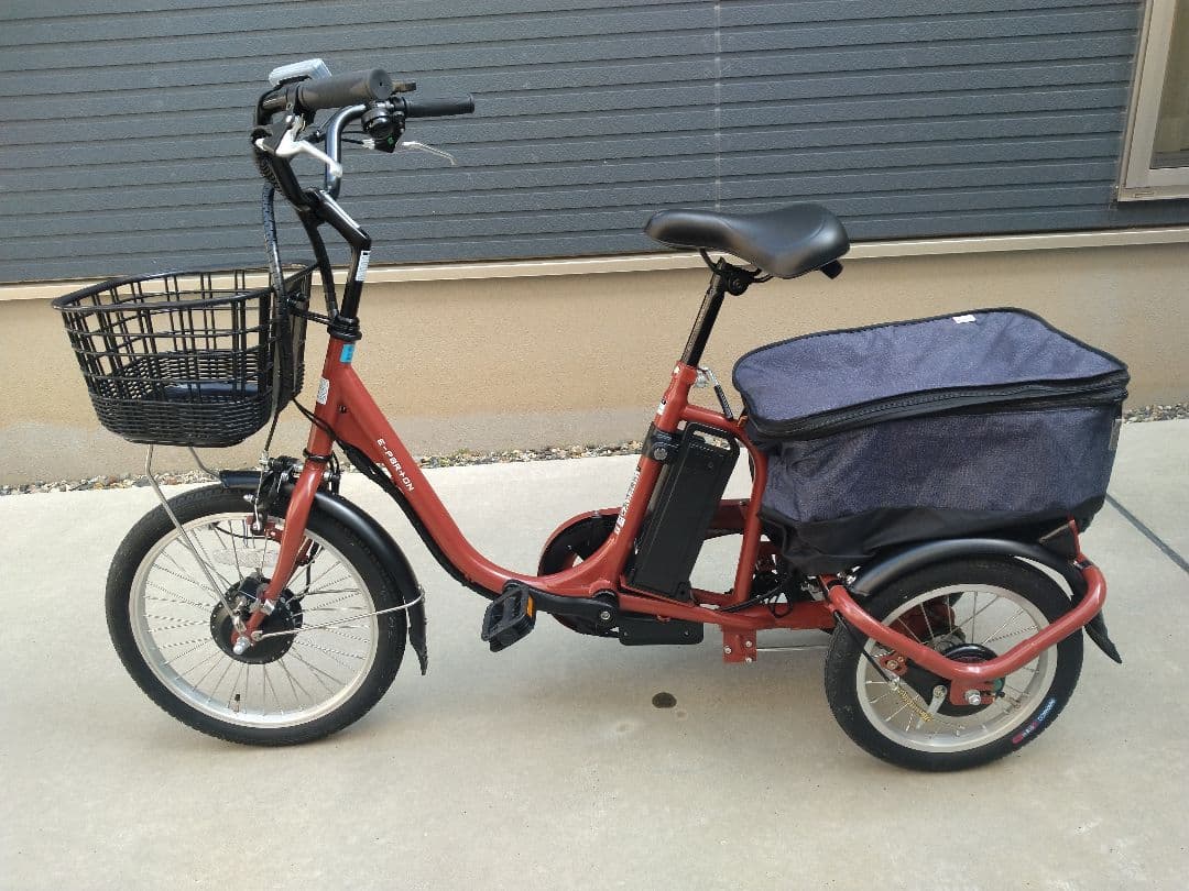 美品 e-parton ロータイプ電動アシスト三輪車 電動自転車 BEPN-18