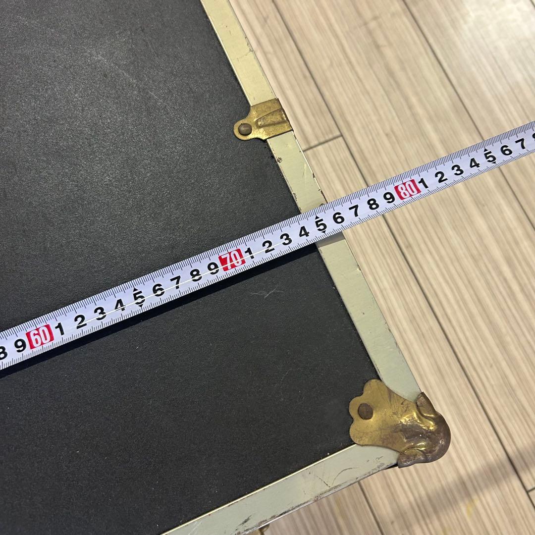 アメリカン　ヴィンテージ　家具　収納ボックス　トランク　ボックス　チャコールグレ