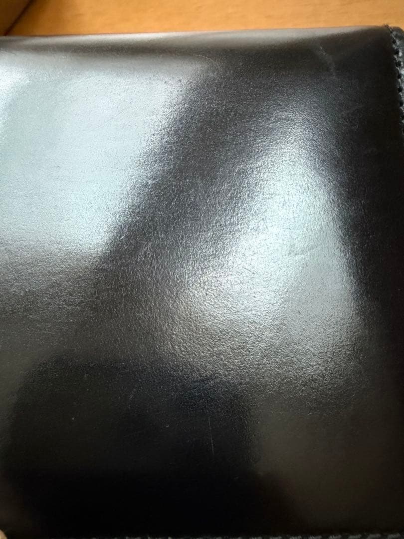 【専用になります】ganzo シェルコードバン2二つ折り財布　小銭入れ付き