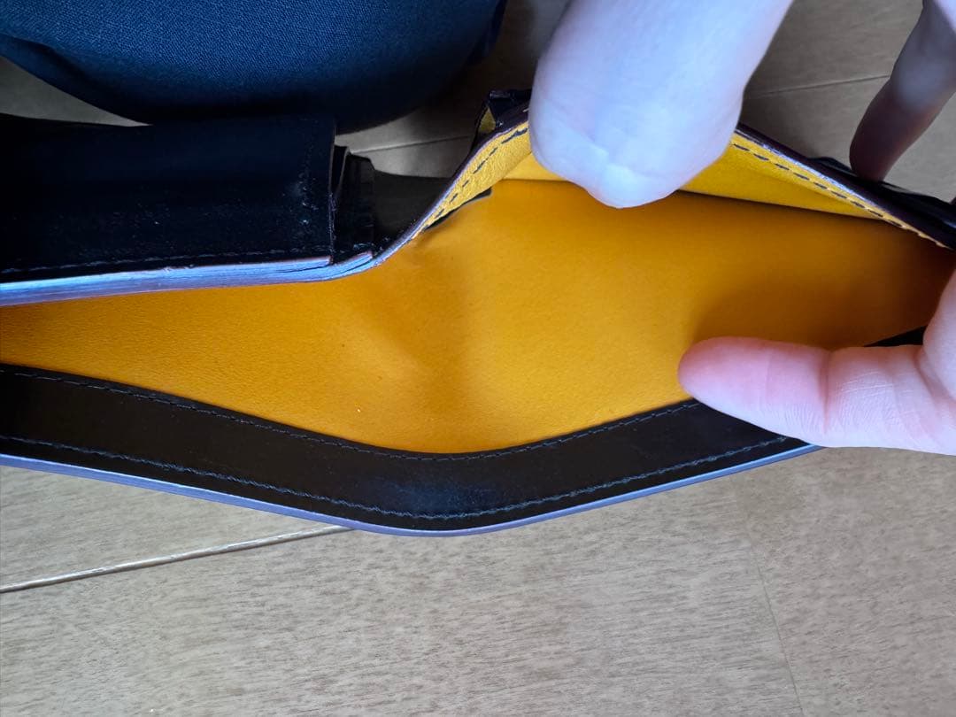 【専用になります】ganzo シェルコードバン2二つ折り財布　小銭入れ付き