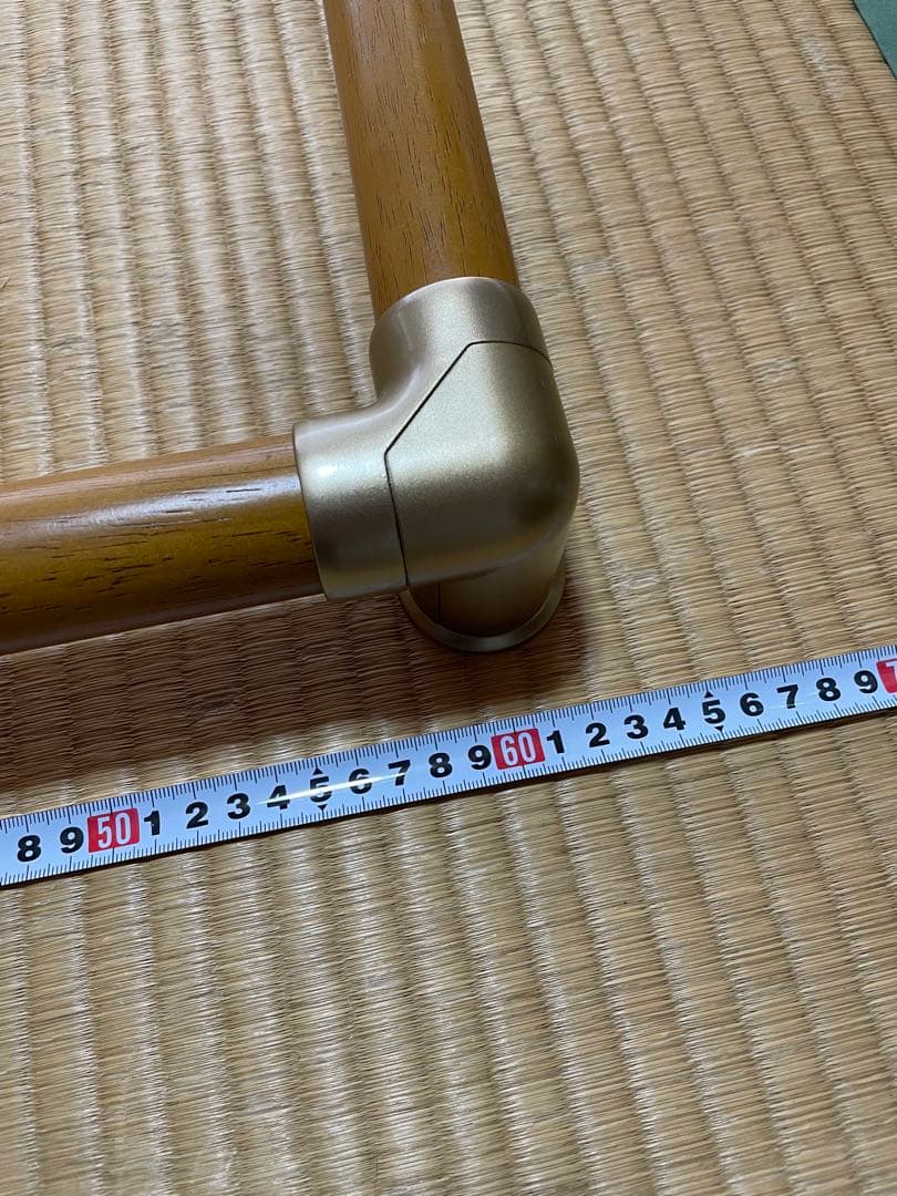 L型手すり 壁手摺り　セット　ビス付き　天然木製 美品