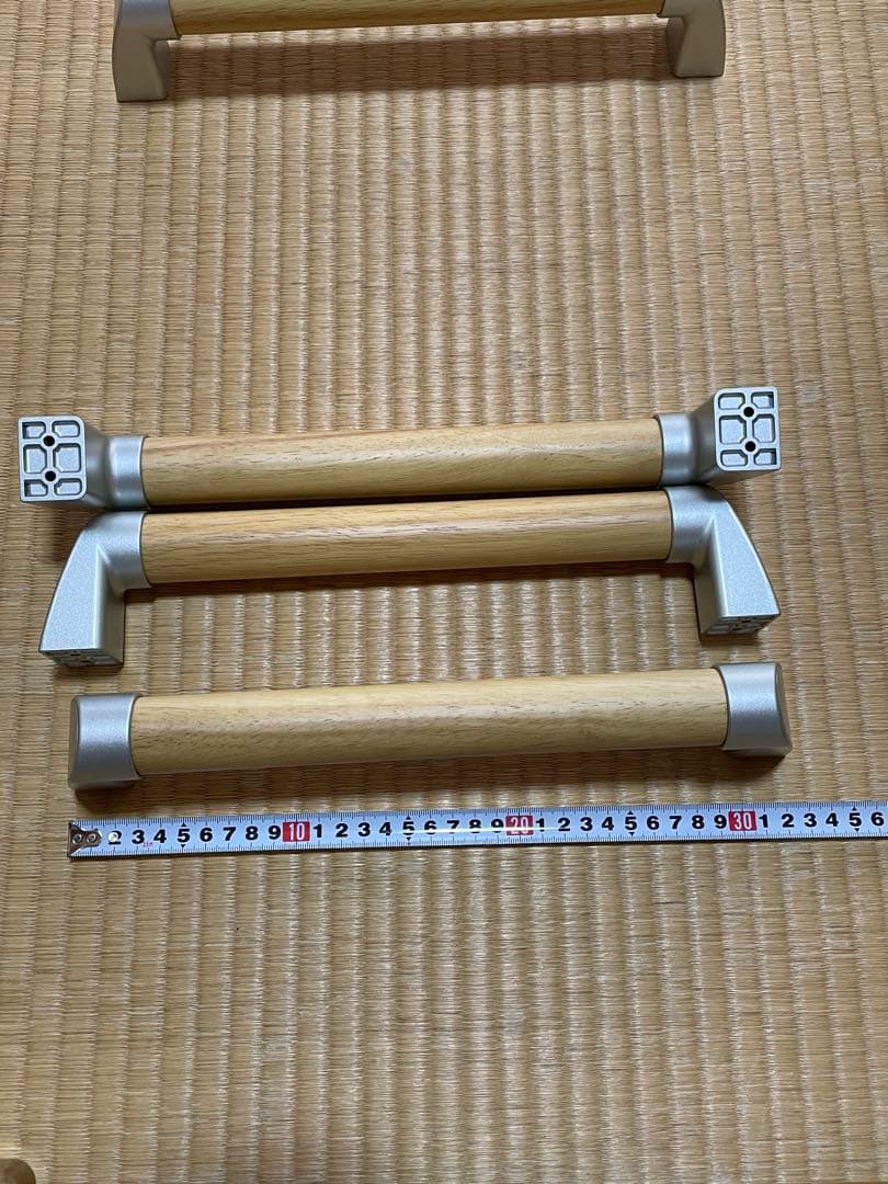 L型手すり 壁手摺り　セット　ビス付き　天然木製 美品