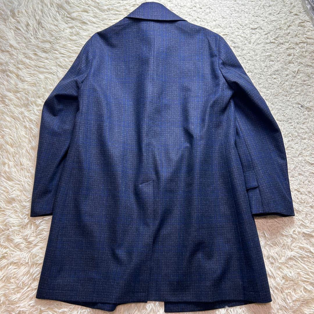 【極美品】トゥモローランド ピルグリム×ゼニア カシミヤ ステンカラーコート 紺
