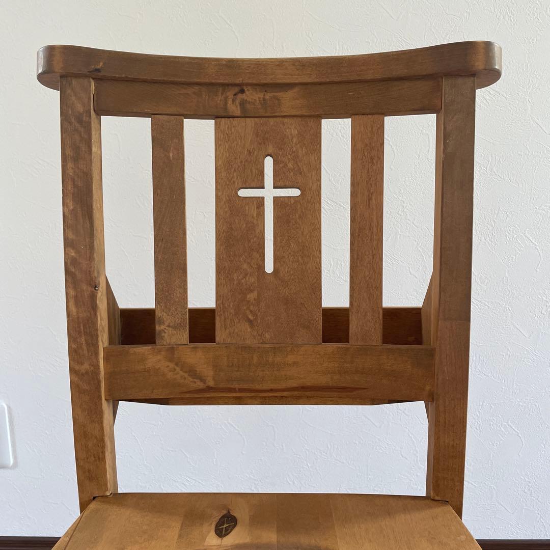 アンティーク調　チャーチチェア　教会　椅子　チャペル