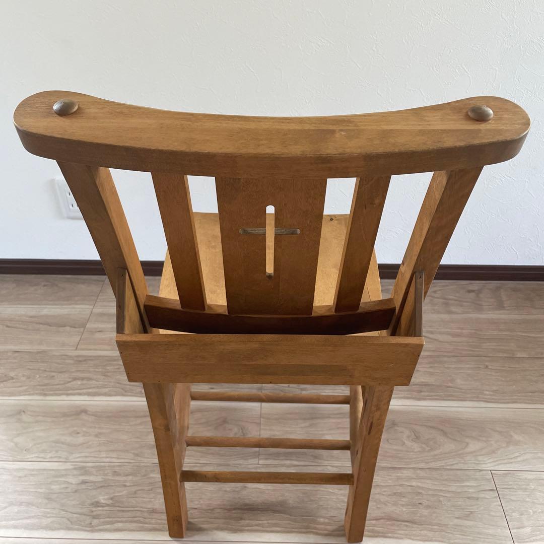 アンティーク調　チャーチチェア　教会　椅子　チャペル