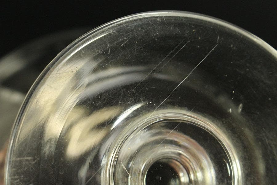 義山 ギヤマン 硝子 キャンディーボール 蓋物 時代物(ZE726)