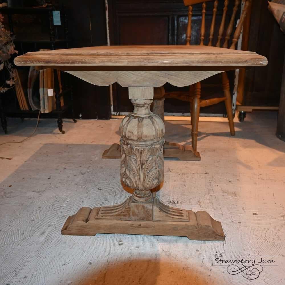 IFU-423 英国アンティーク 剥離 コーヒーテーブル テーブル 花台 小家具