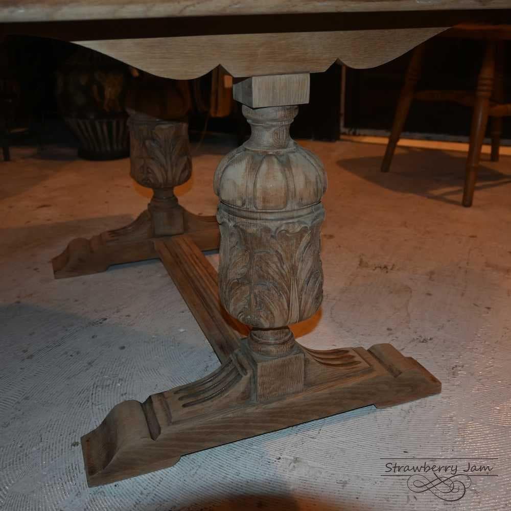 IFU-423 英国アンティーク 剥離 コーヒーテーブル テーブル 花台 小家具