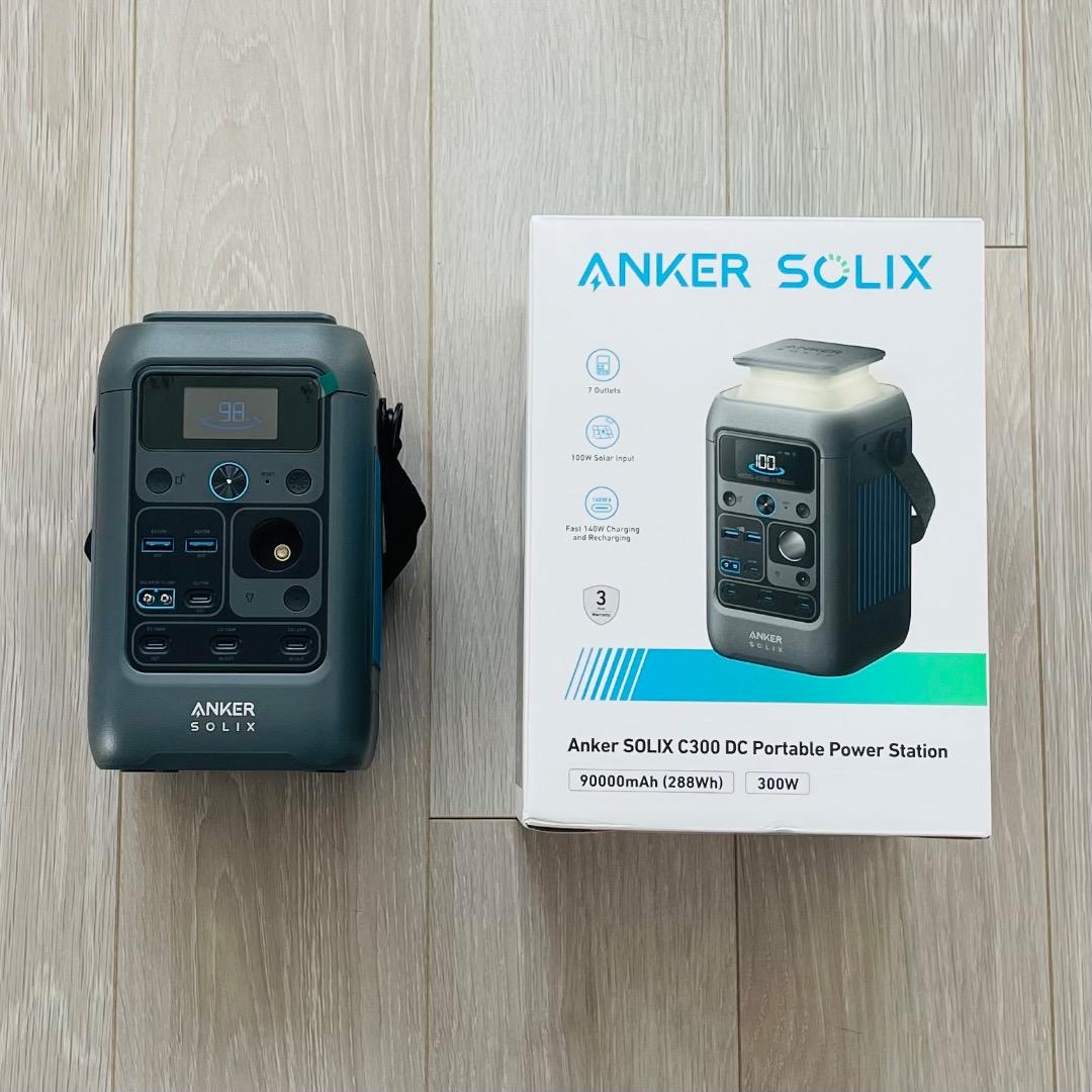 【未使用品】Anker SOLIX C300 ポータブル電源（ダークグレー）