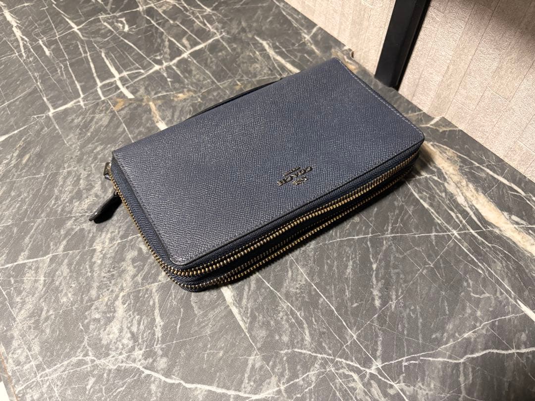 coach 長財布　ダブルファスナー