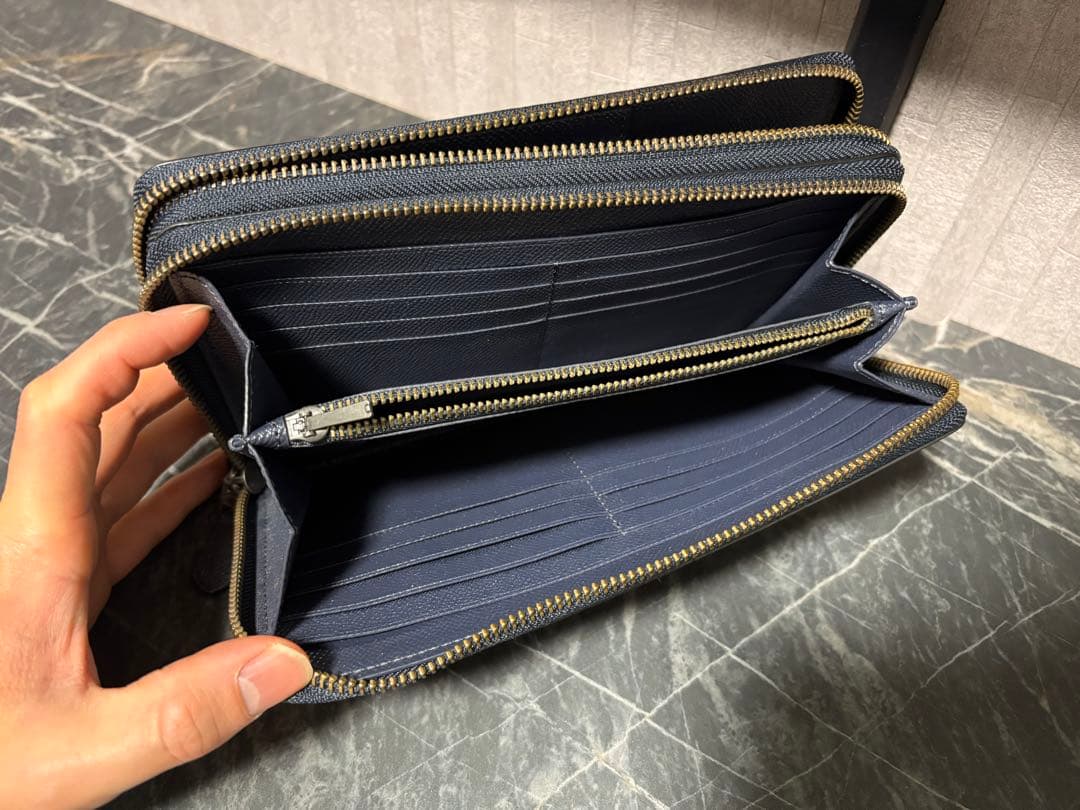 coach 長財布　ダブルファスナー