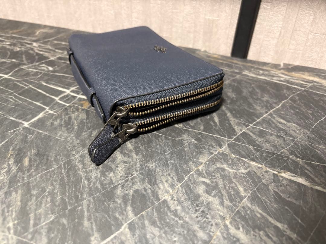 coach 長財布　ダブルファスナー