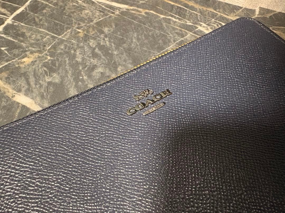 coach 長財布　ダブルファスナー