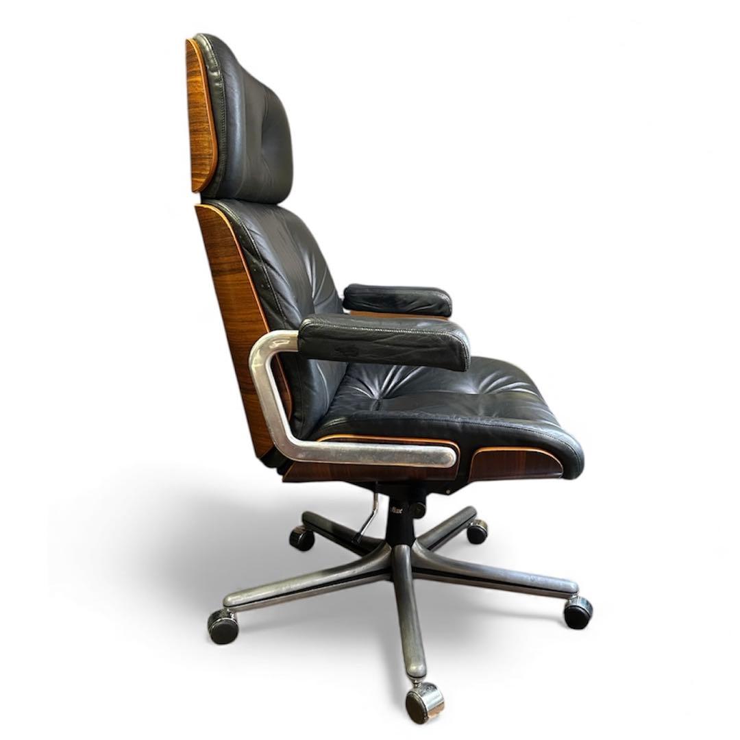 ジロフレックス giroflex 82パサール レザー ウッド ハイバック 本革