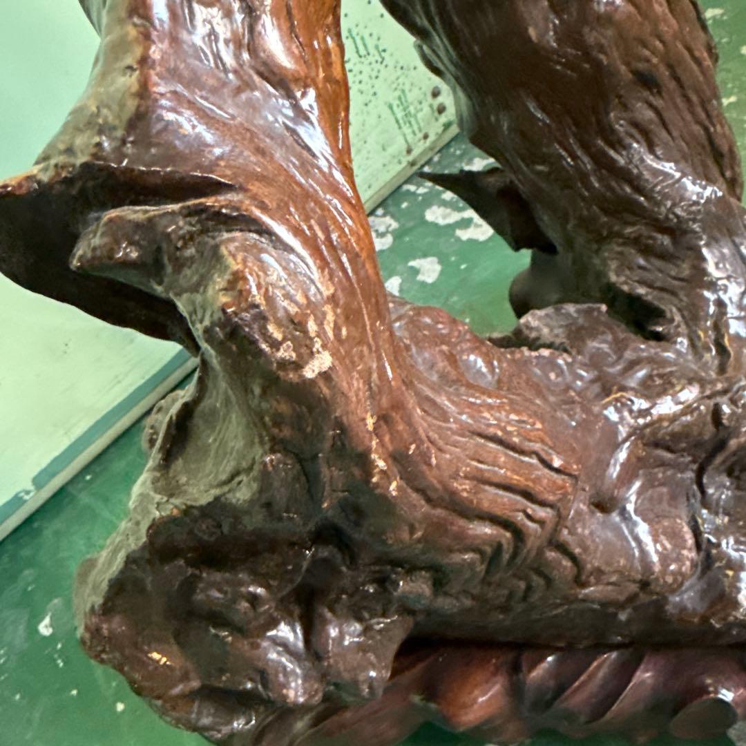 ★ 鳥 木彫り インテリア 小物 家具 アンティーク 木製 彫刻 オブジェ 格安