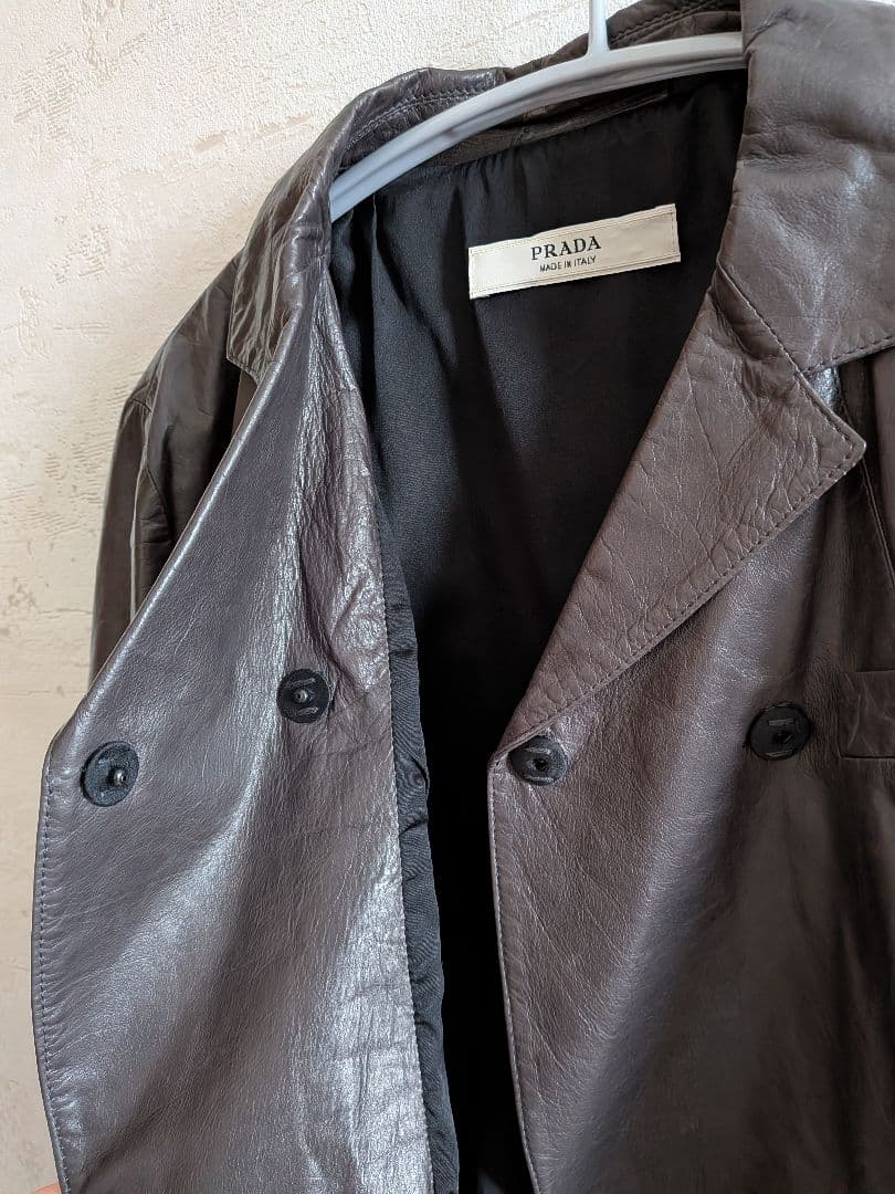 PRADA archive プラダ　レザージャケット　ショート丈　アーカイブ