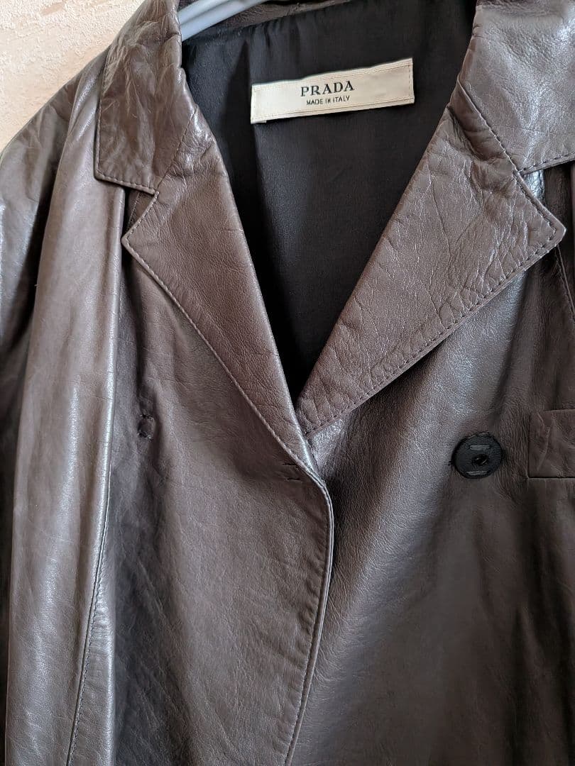 PRADA archive プラダ　レザージャケット　ショート丈　アーカイブ