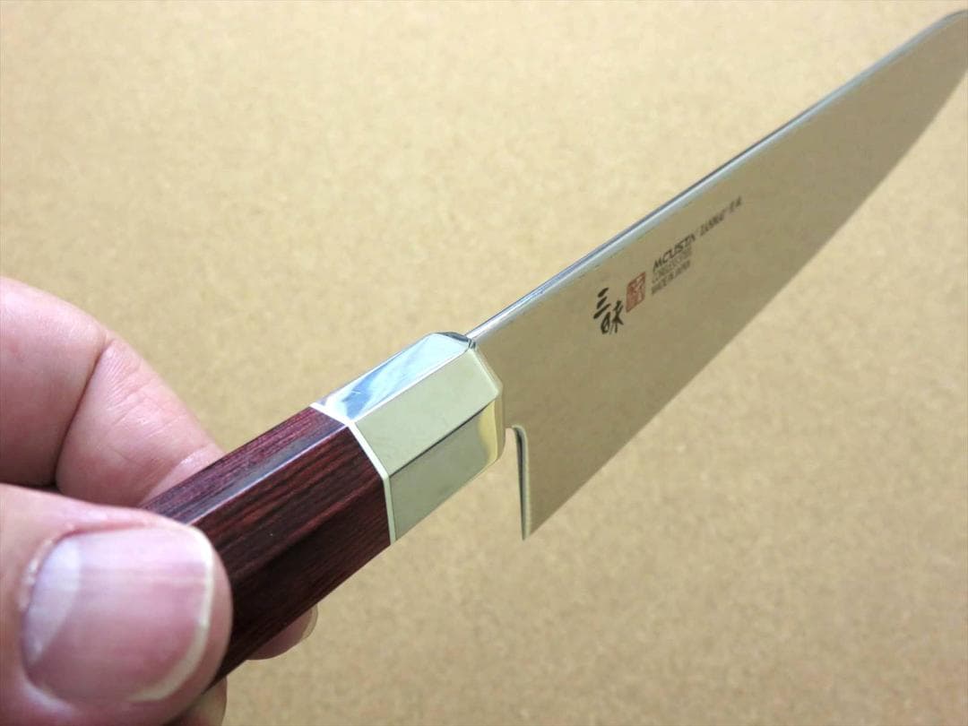 関の刃物 牛刀 240mm 三昧 荒波 コアレス鋼 野菜 肉切 両刃万能洋包丁