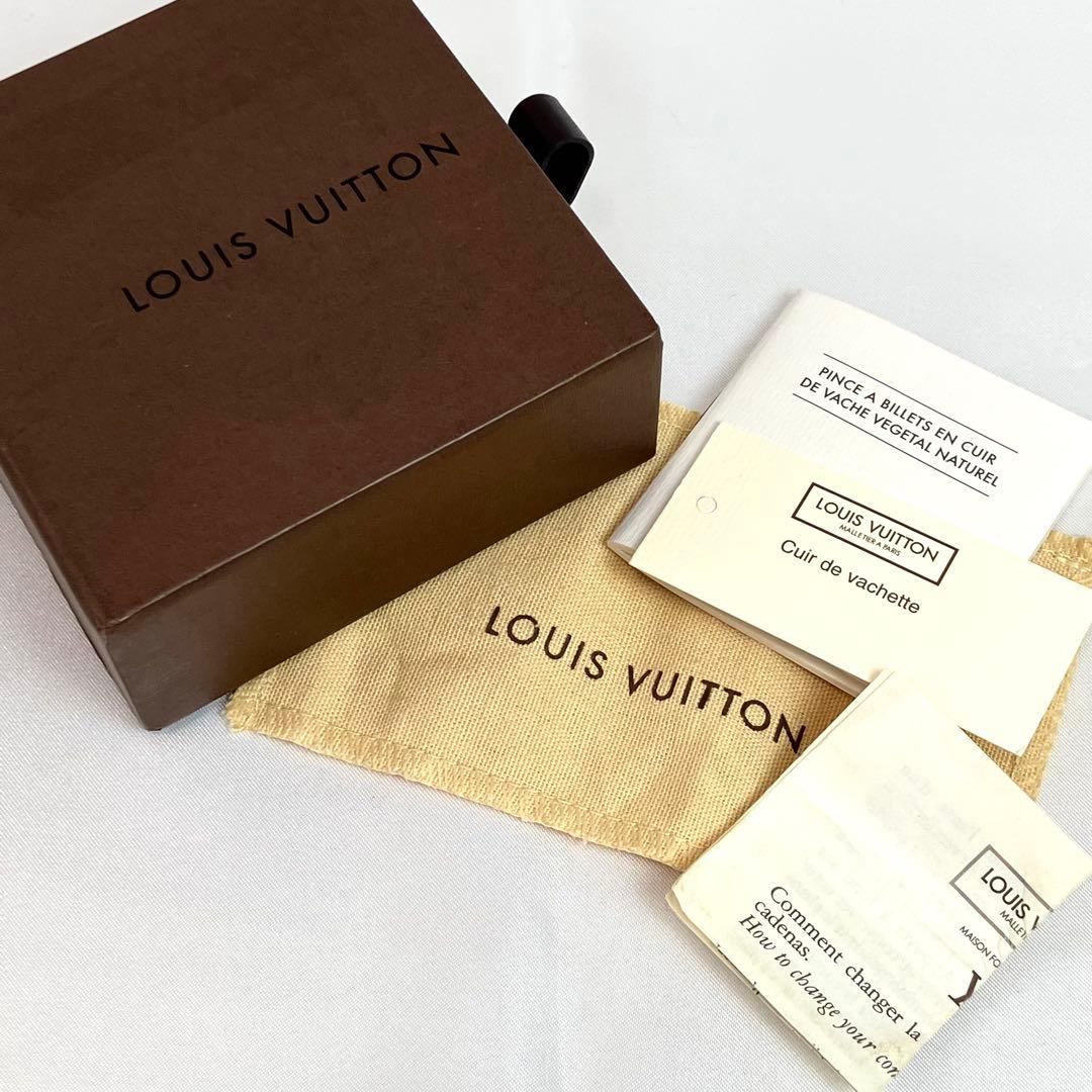 【美品】ルイヴィトン　マネークリップ　パンス ア ビエ　ヌメ革　M64692