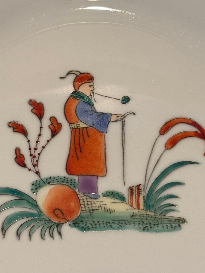 シノワズリプレート皿3枚セット　香港ペニンシュラ絵付け工房作品ヘレンド好きに